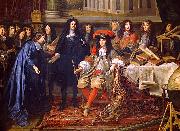 unknow artist, Colbert Presenting the Members of the Royal Academy of Sciences to Louis XIV in 1667